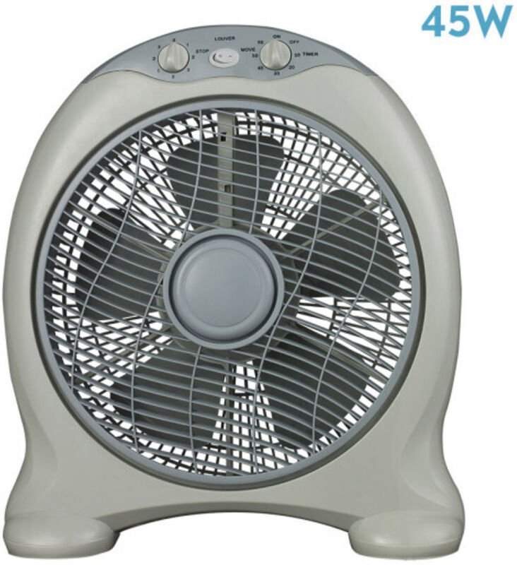 Fabrilamp - Tischventilator urgel 45w grau 3vel. 5Schritte Timer 45x38x15cm