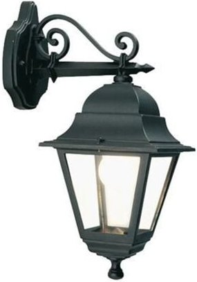 Mittlere untere Wandlampe E27 alte schwarze Linie