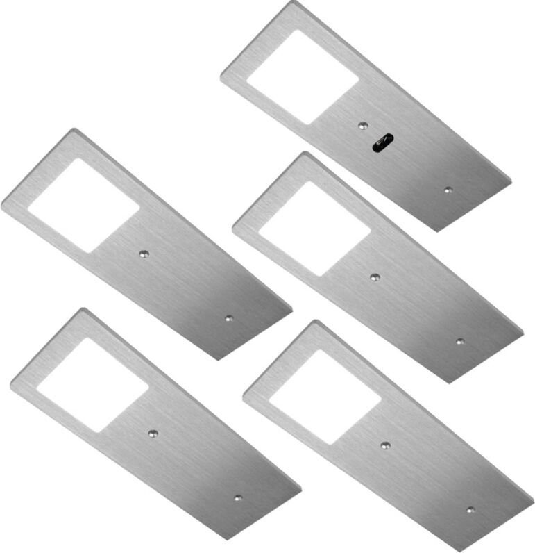 Hera - led Unterbauleuchte Küche 5x3 w, Küchenleuchte Eco-Pad, neutralweiß