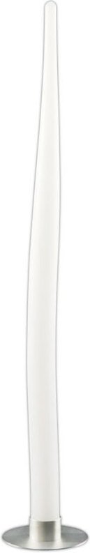 Inspired Mantra Estalacta Stehleuchte 1 Licht klein für Innenbereich, Silber/Opalweiß