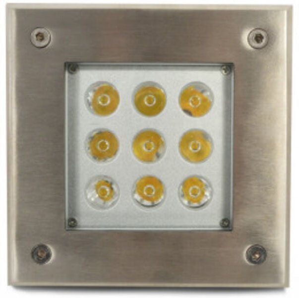 Eckige Außen-Einbaustrahler für den Boden LED ETNA 104x104x87mm - 4000K Neutralweiß - 5W