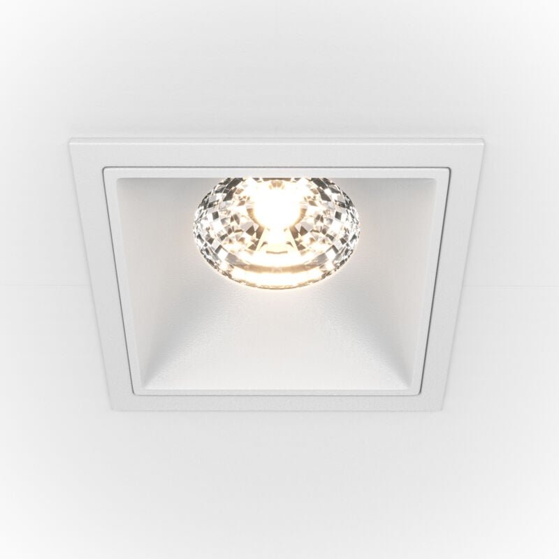 Maytoni - Einbauleuchte led Deckenlampe Weiß Spotleuchte Eckig l 8,5 cm 15W Spotleuchte