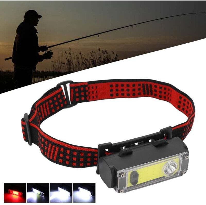 Multifunktionale Stirnlampe, USB-aufladbare Stirnlampe, superhelle Stirnlampe für Outdoor-Aktivitäten wie Camping und An...