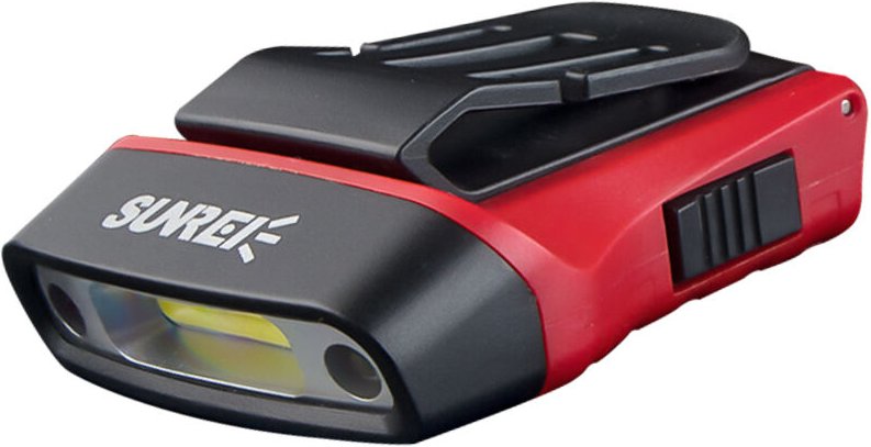 Wiederaufladbare LED-Stirnlampe mit Clip, drehbare Kugelkappe, Visierlicht, freihändig mit rotem Licht zum Angeln, Laufe...