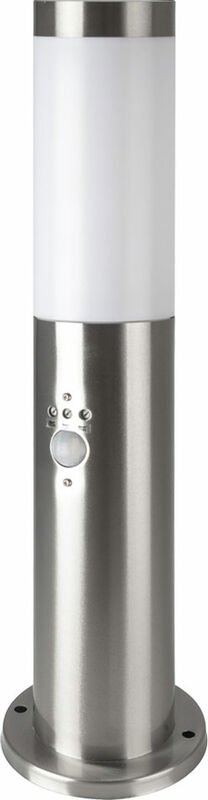 V-TAC Poller-Außenleuchte VT-838, IP44, E27, PIR-Sensor, 450mm, Edelstahl, VT-8964, Nickel-satiniert