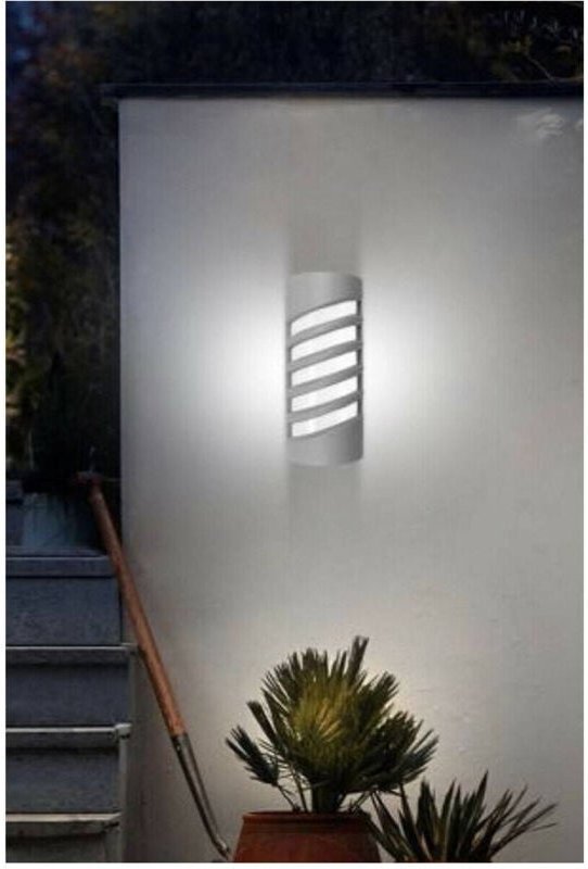 Trade Shop Traesio - Trade Shop - 12W LED-Wandleuchte für Außenbeleuchtung 3000K 6500K 4000K Grau IP65 ES56 -