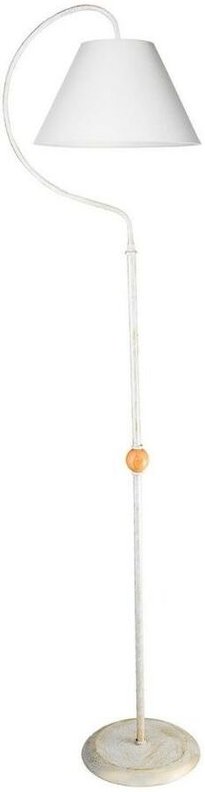 Geo ASZ1043 Stehleuchte mit weißem Stofflampenschirm
