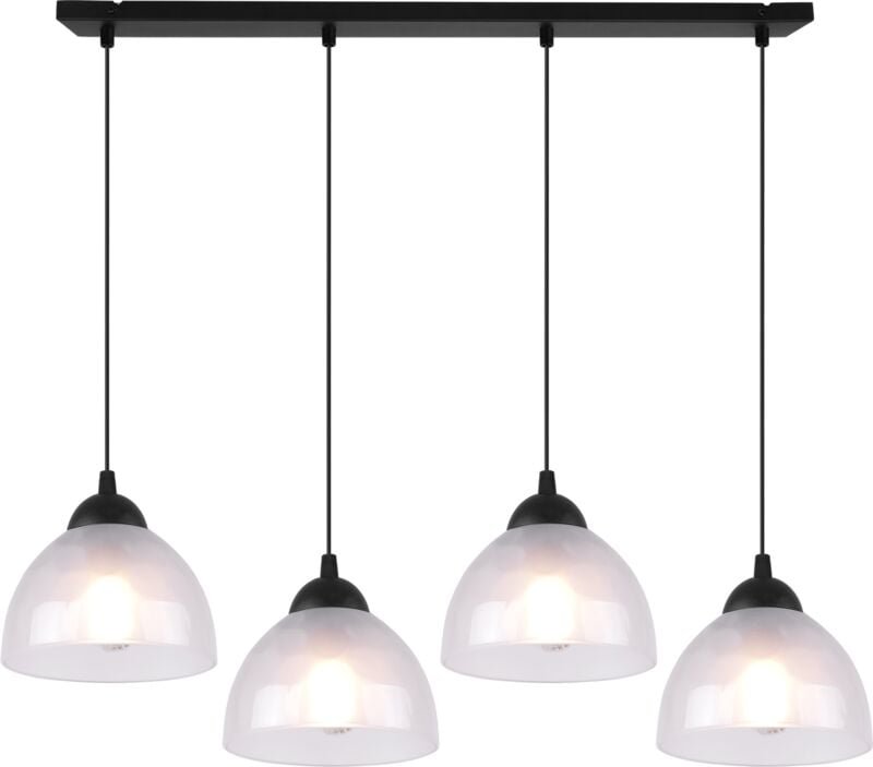 Venice Hängelampe 4 Flache Milchlampen E27