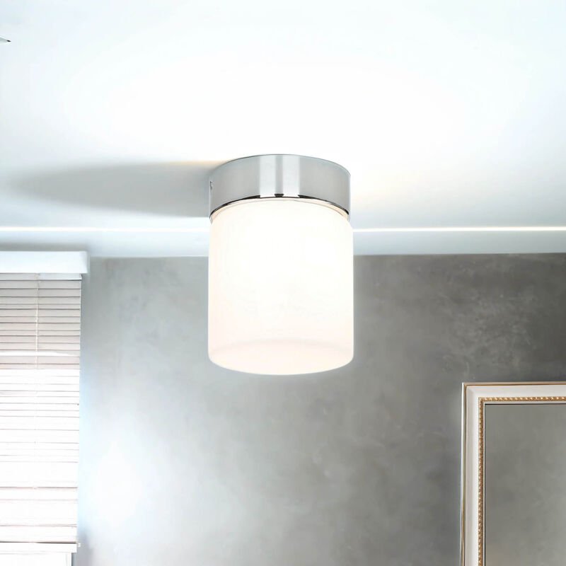 Licht-erlebnisse - Aufbaustrahler Weiß Chrom Glas