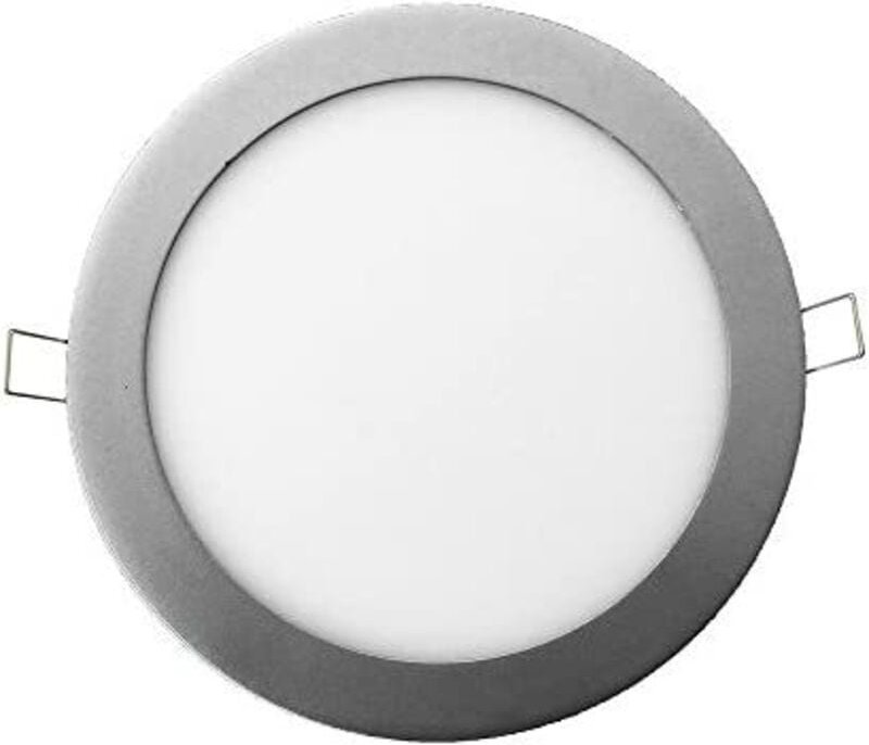 EDM - Rundes LED-Einbaudownlight 20w Kaltlicht 6400k 1500lm chrom ø22,5cm