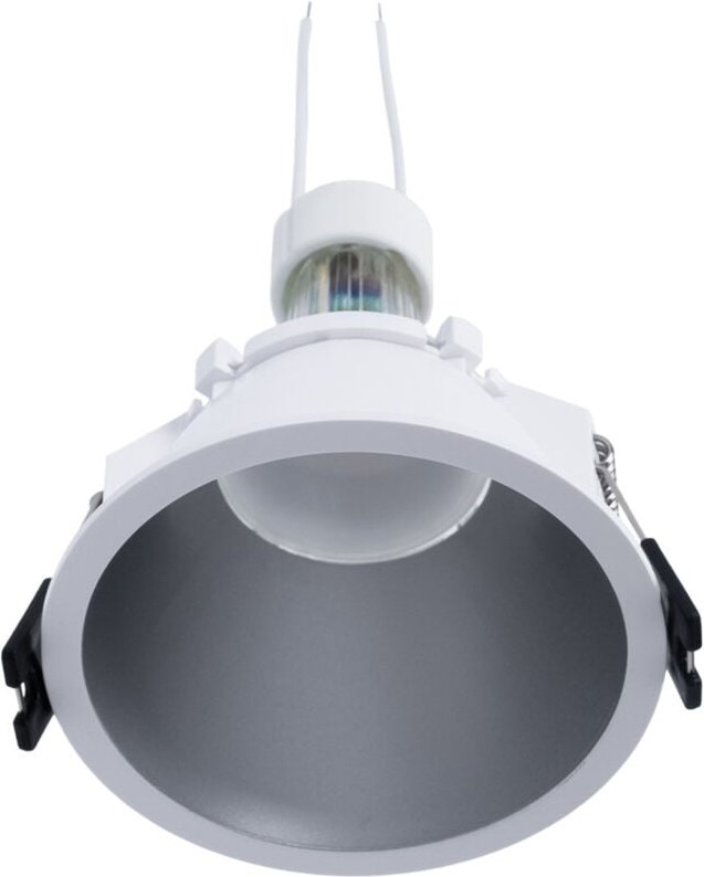 Einbaustrahler Set Ø93mm (Silber) + GU10 5,4W + Fassung