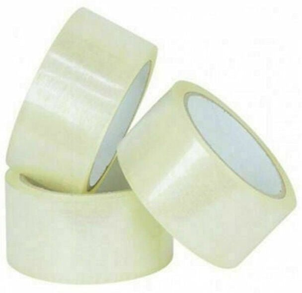 Trade Shop Traesio - Trade Shop - packung mit 6 rollen transparenter klebebänder für kartons 45 mm x 55 mt -