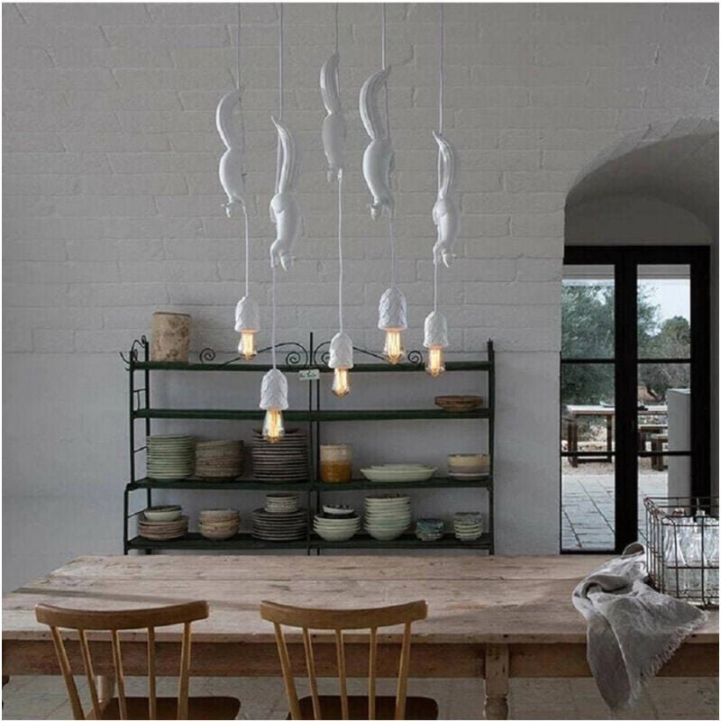 Trade Shop - eichhörnchenförmiger kronleuchter, dekorative hängelampe, E27-A57-ANSCHLUSS -