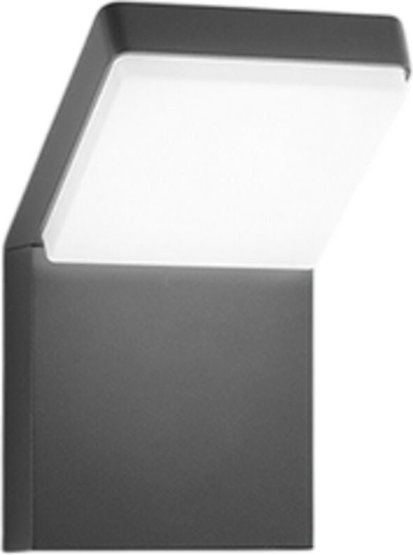 Piega – 20-W-LED-Wandleuchte, Farbtemperatur 3000 K, 4000 K, 6000 K, 1600 lm, Schutzart IP65, Anthrazit – Perenz