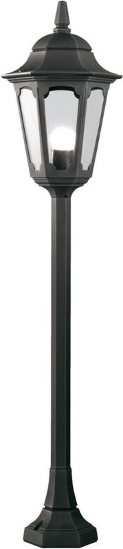 Elstead Parish - 1 leichte Pollerlaterne im Freien Schwarz IP44, E27