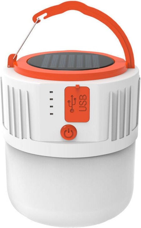 Wiederaufladbare LED-Campinglaterne, Solar-tragbare Lampe