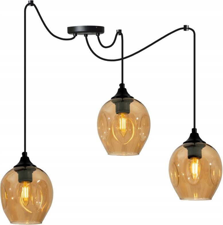 Moderne Glasspinnen-Deckenhängelampe