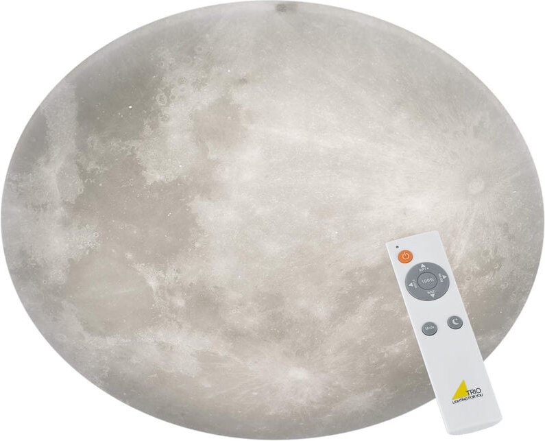 Trio - Leuchten led Deckenleuchte Lunar weiß mit Fernbedienung Deckenlampe Acryl