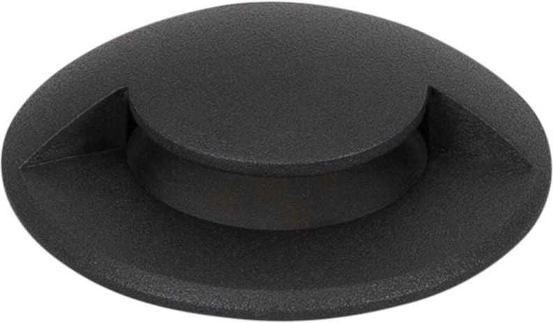 LED-Bodeneinbauleuchte 1L 24V DC Lotus Schwarz 2700K Warmweiß