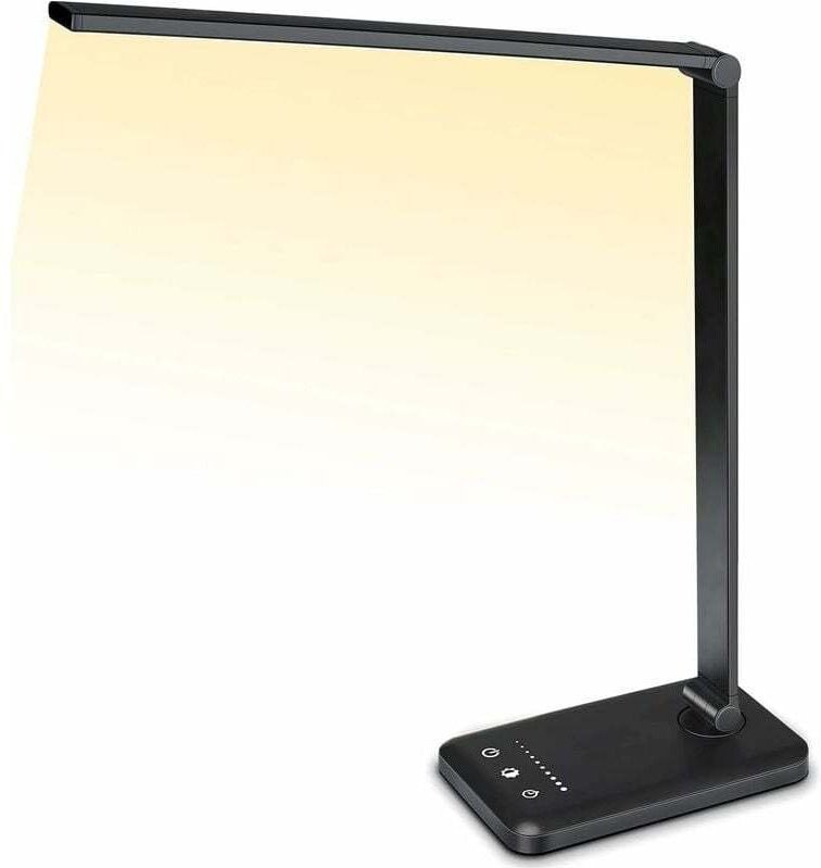 LED-Schreibtischlampe, verstellbare Schreibtischlampe, 5 Beleuchtungsmodi, 10 Helligkeitsstufen, Touch-Steuerung, faltba...