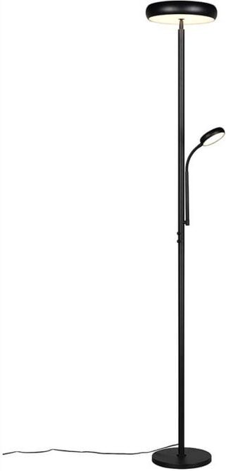 Thumbnail - LED Stehlampe Standleuchte Bürolampe Schwarz dimmbar Fernbedienung H 183 cm