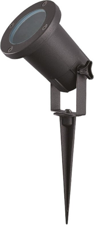Schwarzer Pfahlprojektor für den Garten TULIPE 12V - GU5.3