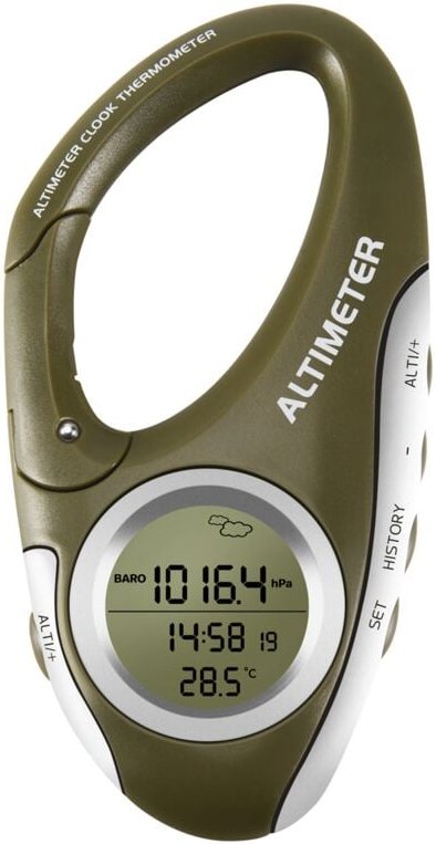 Tlily - Elektronischer HöHen Messer Karabiner Hand Thermometer AußEn Angeln Wetter Vorhersage Mess GeräT Gadget