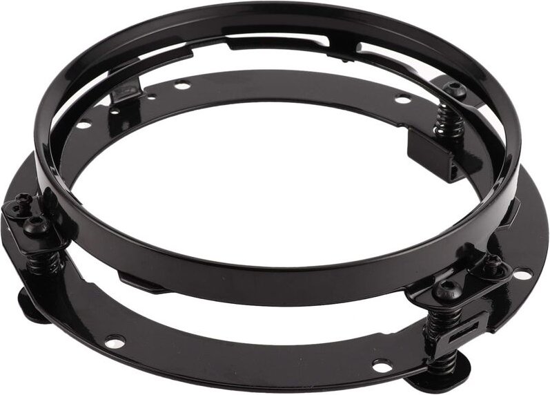 Ej.Life 7 Zoll Runde Scheinwerferhalterung Rund mit Integrierten Federn, Kompatibel mit fld 2012–2013, Schwarz (black)