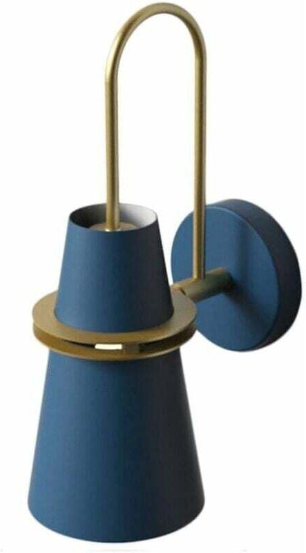 Bunte Horn-Wandleuchte, nordische moderne Metall-Wandleuchte E27, Messing-Wandlampe im Industriestil für Restaurant, Gan...