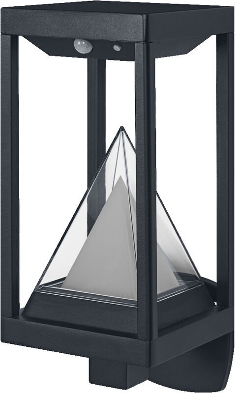 Ledvance - smart+ Outdoor Bluetooth Solar-Wandleuchte, mit warmweißem (3000K) und Farblicht, ohne Strom nutzbar, bis 2,5...