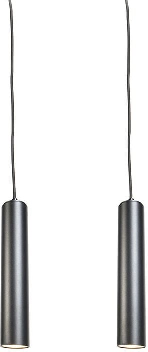 2er Set Design Hängelampen schwarz - Tuba klein