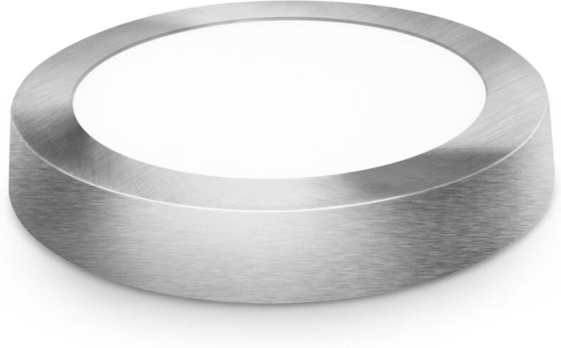 LED-Downlight mit runder Oberfläche, mattsilber, 6 w, kalt