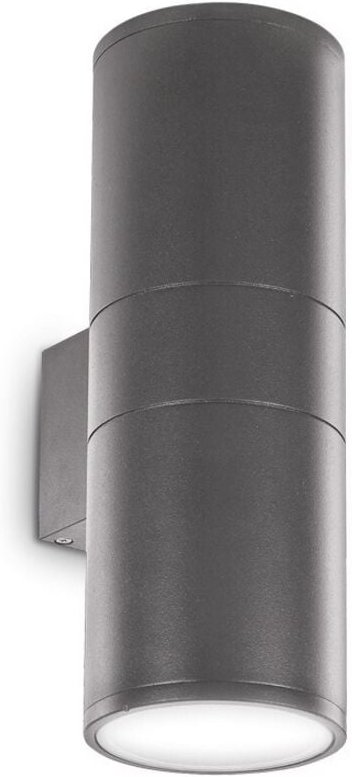 Ideal Lux - gun - Außen Up Down Wandleuchte 2 Lichter Anthrazit IP54, E27