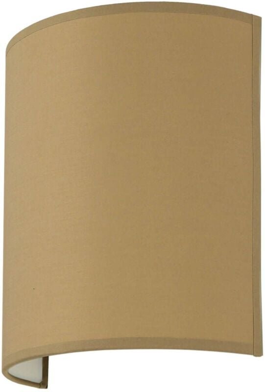 Wandleuchte Up Down Stoff in Braun E27 H: 23 cm Wandlampe innen