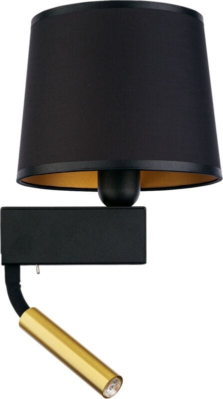 Chillin Wandleuchte in Schwarz und Gold, Nowodvorski 8213