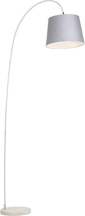 Moderne Bogenlampe mit grauem Schirm - Bend