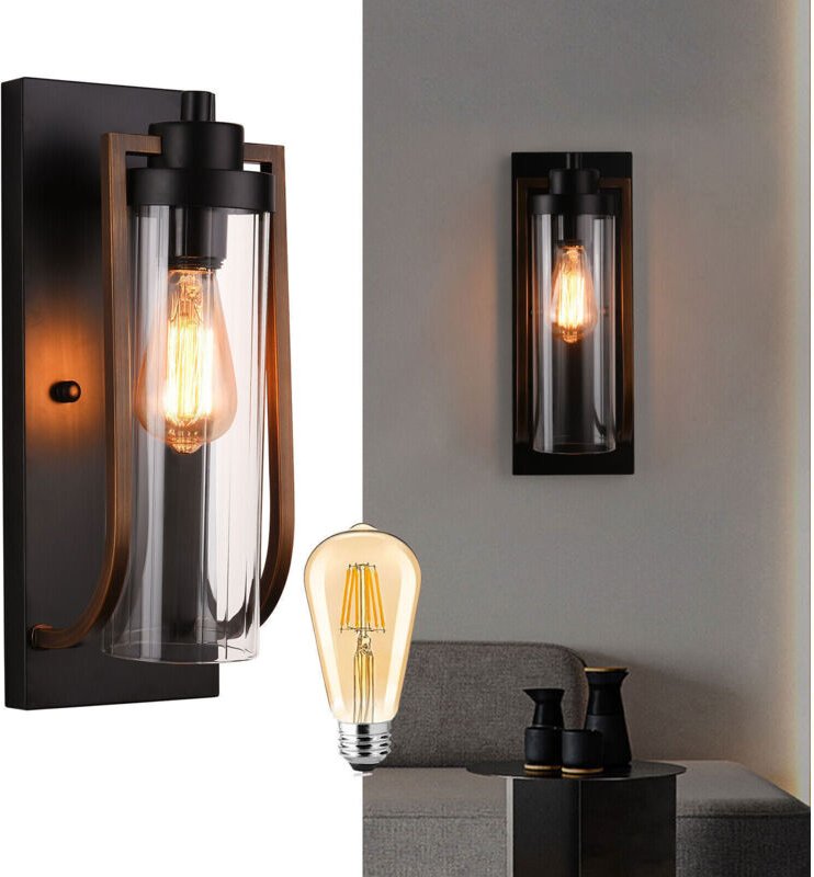 Senderpick - Retro Vintage Wandleuchte Lampe Loft Industrielicht Beleuchtung