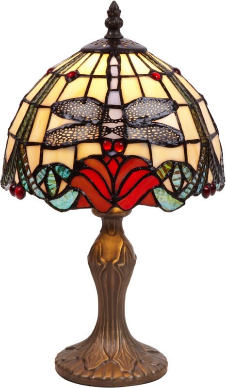 Tischlampe mit Libellen, Durchmesser 20 cm, Compact-Serie