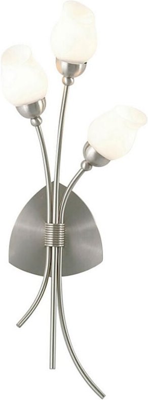 Inspired Rimini Wandleuchte, 3-flammig, G9, satiniertes Chrom