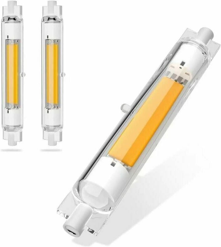 Alovez - 118 mm, 20 w, dimmbare LED-Glühbirne, Halogen-Äquivalent, Warmweiß 3000 k, flimmerfrei, 3000 lm, 360°-Abstrahlw...