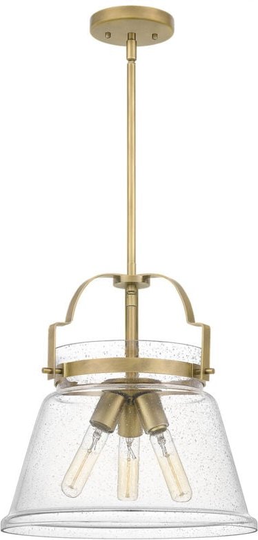 Quoizel Wimberley Dome Pendelleuchte aus verwittertem Messing - Elstead