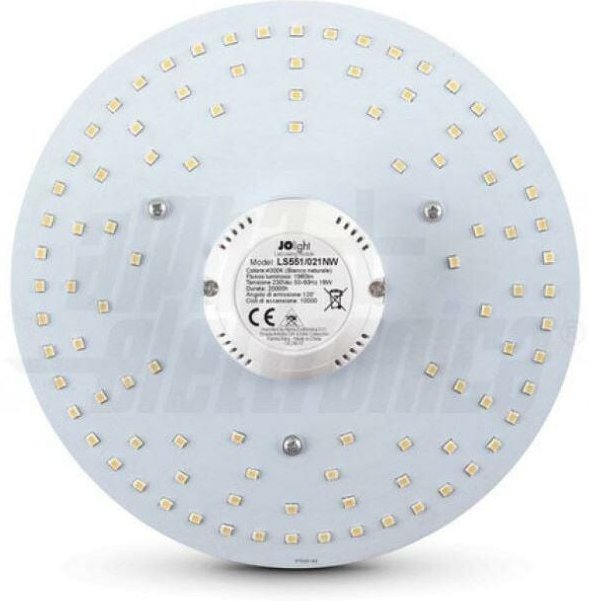 Alpha Elettronica - Alpha electronic led circular 20w 4000k durchmesser 18cm - ls551/031nw