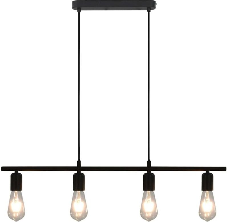Thumbnail - Deckenleuchte mit Glühlampen 2 W Schwarz 80 cm E27 vidaXL