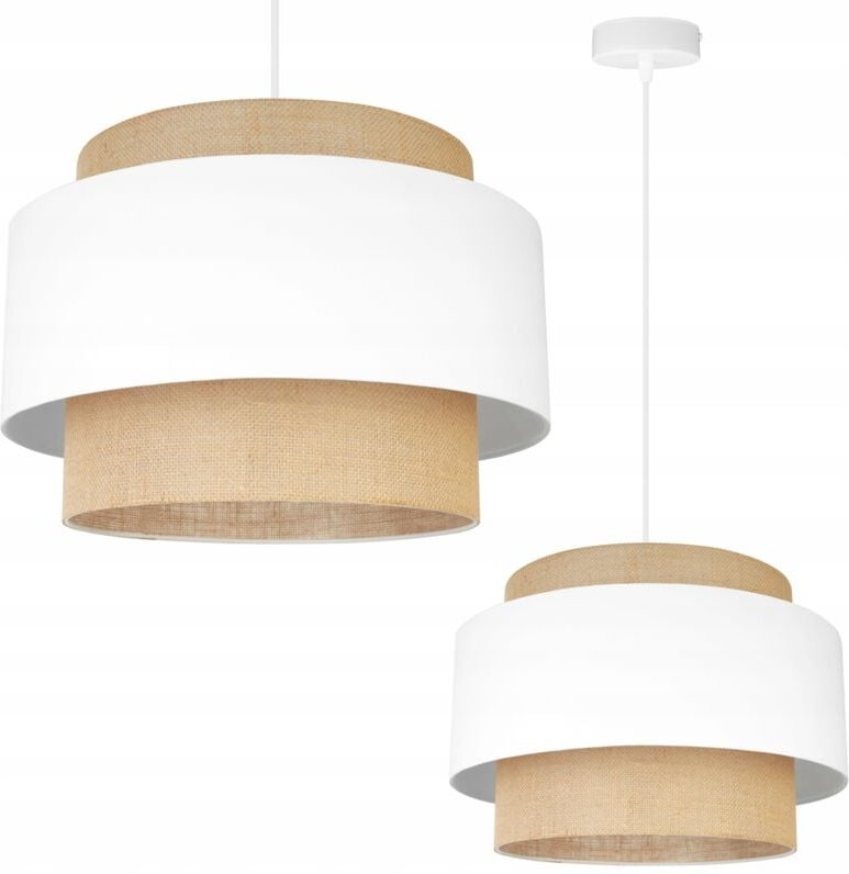 Hängelampe, Deckenleuchter, Lampenschirm, Boho Juta