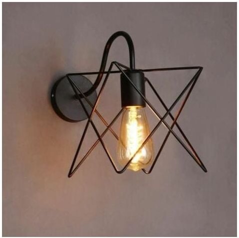 Vintage Industrielle Schwarze Wandleuchten - Innenwandlampe Dekoration für Wohnzimmer Flur Schlafzimmer Café Bar--