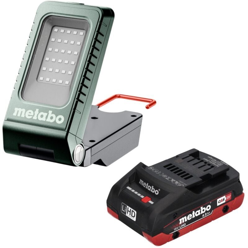 Metabo BSA 18-1000 Akku Baustrahler 18 V 1000 lm + 1x LiHD Akku 4,0 Ah - ohne Ladegerät
