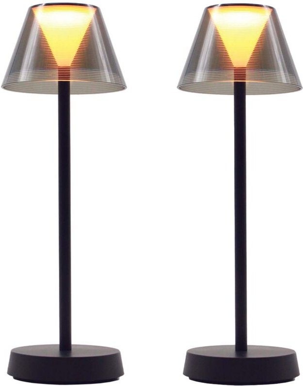 Set Mit 2 Kabellosen Tischlampen BEVERLY X2 h34cm