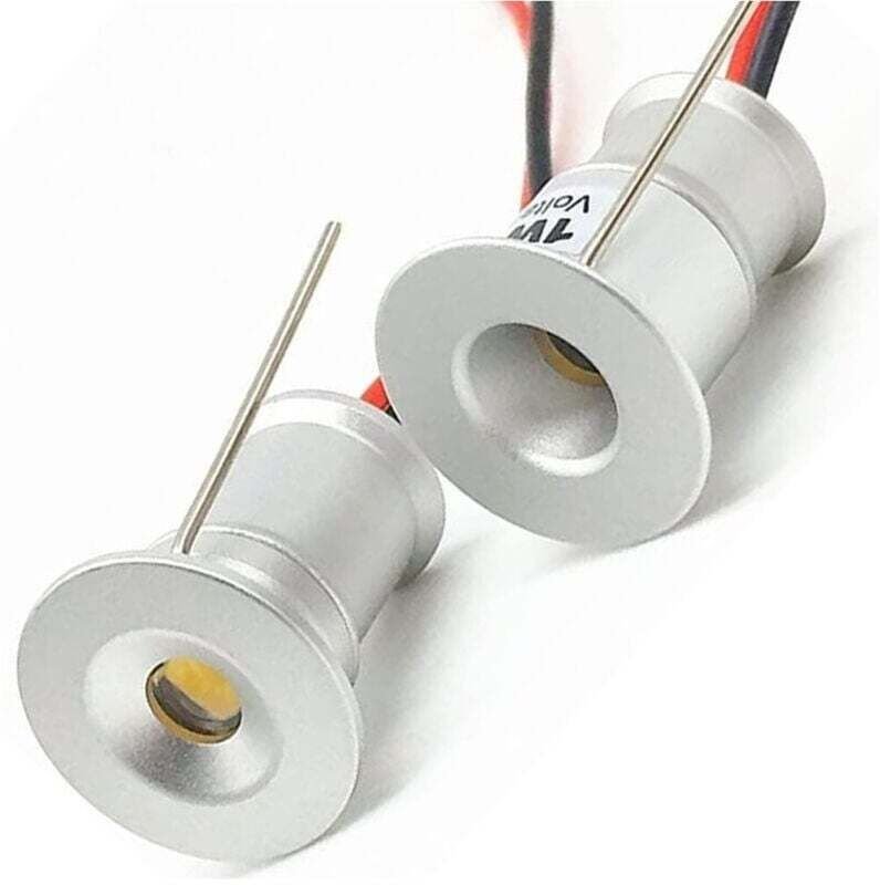 Ymyny - 9er Set Mini-Einbaustrahler led 1W Cree Cob Silber Sternenhimmel - Kaltweiß -