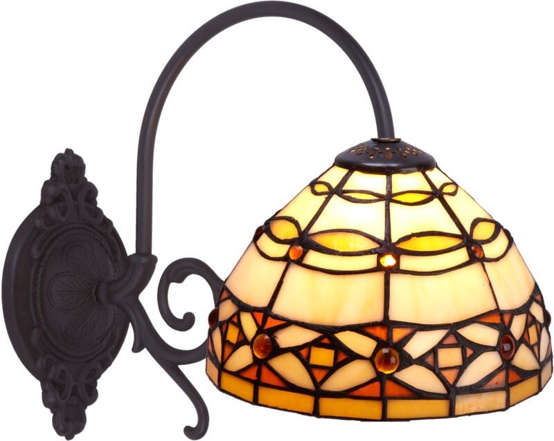 Wandleuchte mit Armdurchmesser 20 cm, Elfenbeinserie