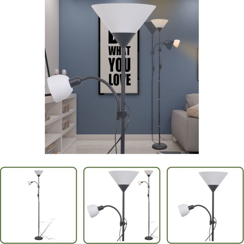 Leselampe - Stehlampe Schwarz